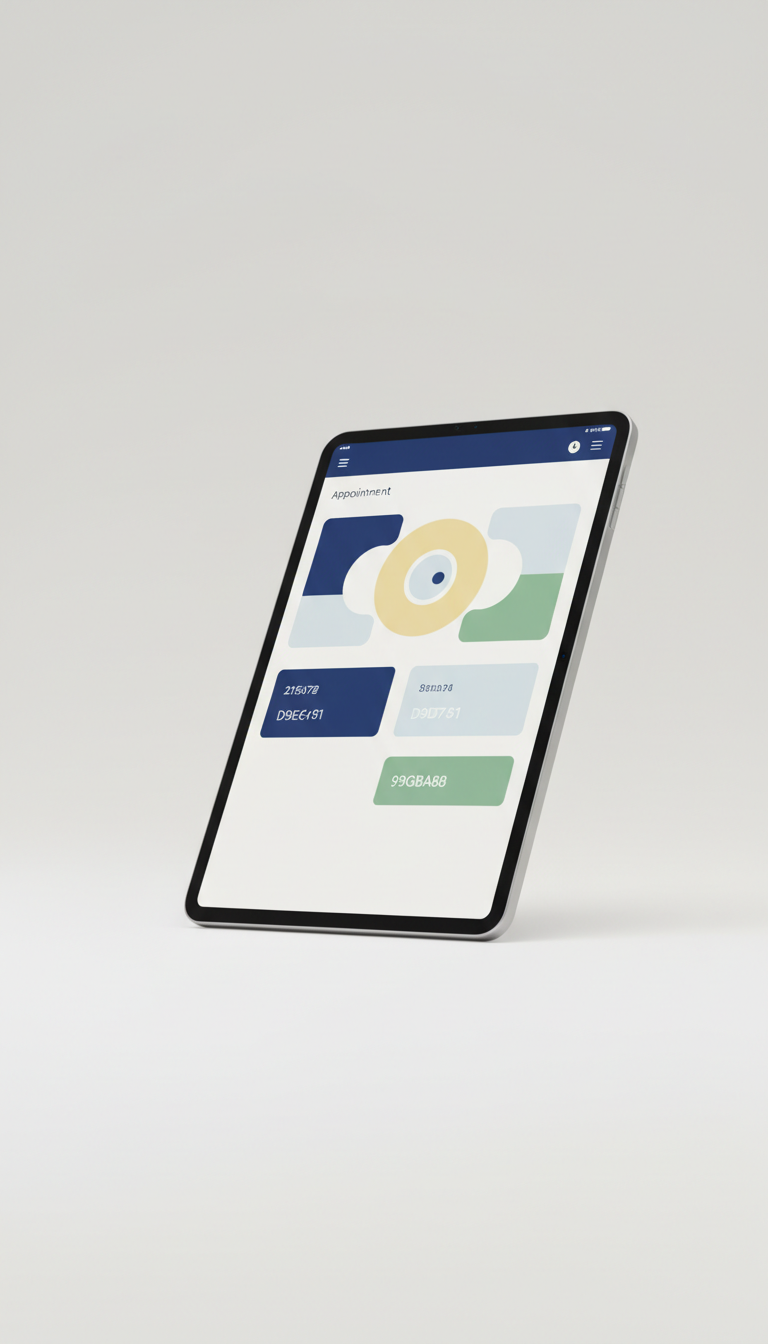 Écran confirmation rendez-vous tablette