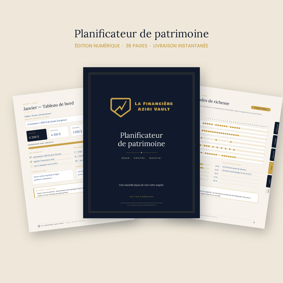 AZIRI VAULT — Planificateur de patrimoine numérique