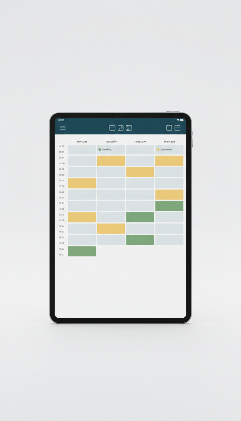 Interface conseiller tablette dédiée